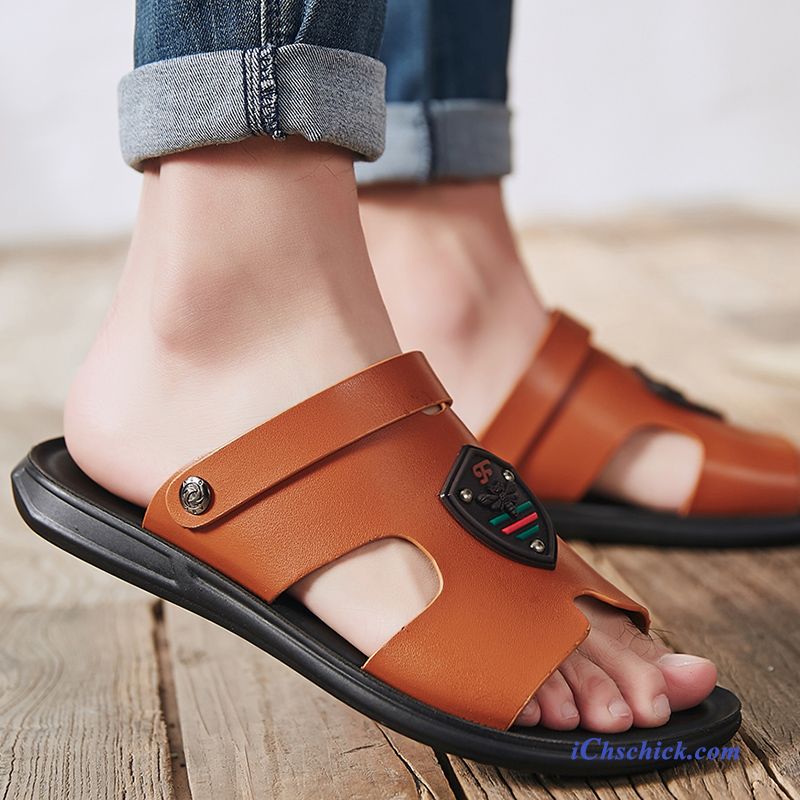 Goldene Sandaletten Herren, Sandalen Wasserfest Herren Verkaufen