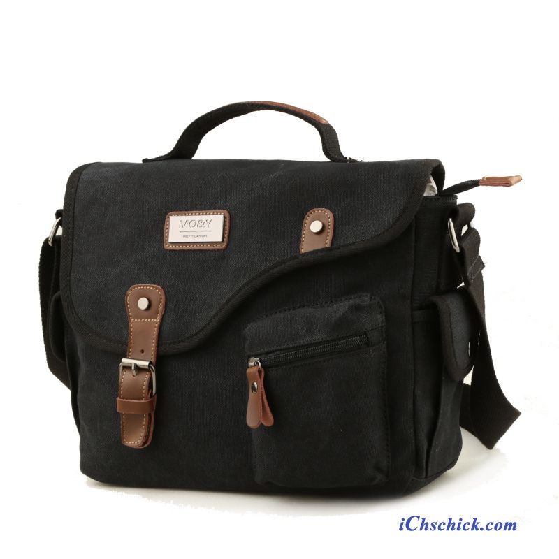 Handtasche Leder Schwarz, Taschen Marken Herren Billig