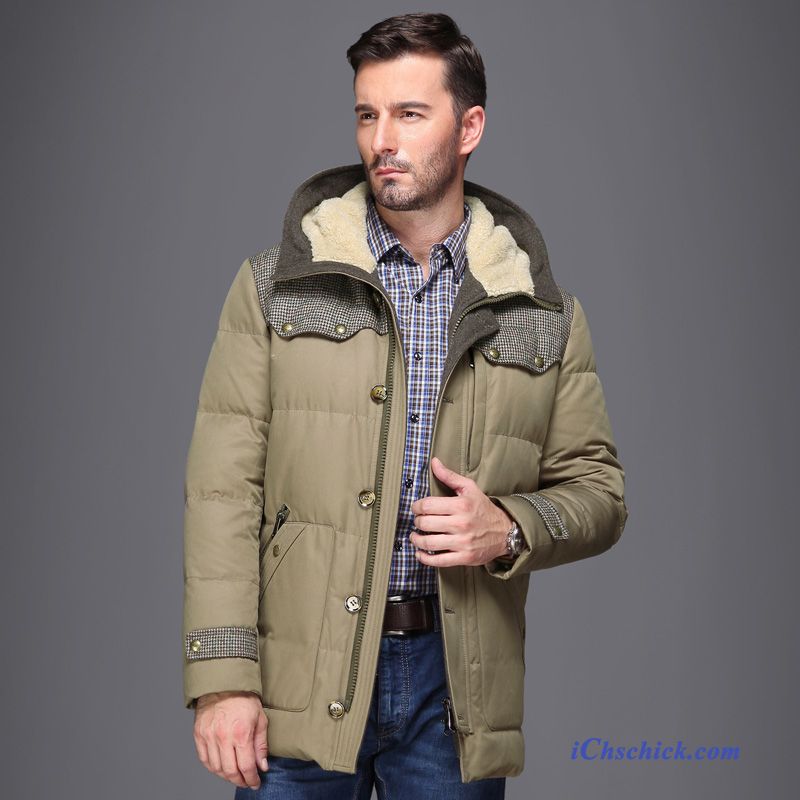 Herren Daunenjacke Grün Kupfer, Daunenjacke Herren Dünn Verkaufen