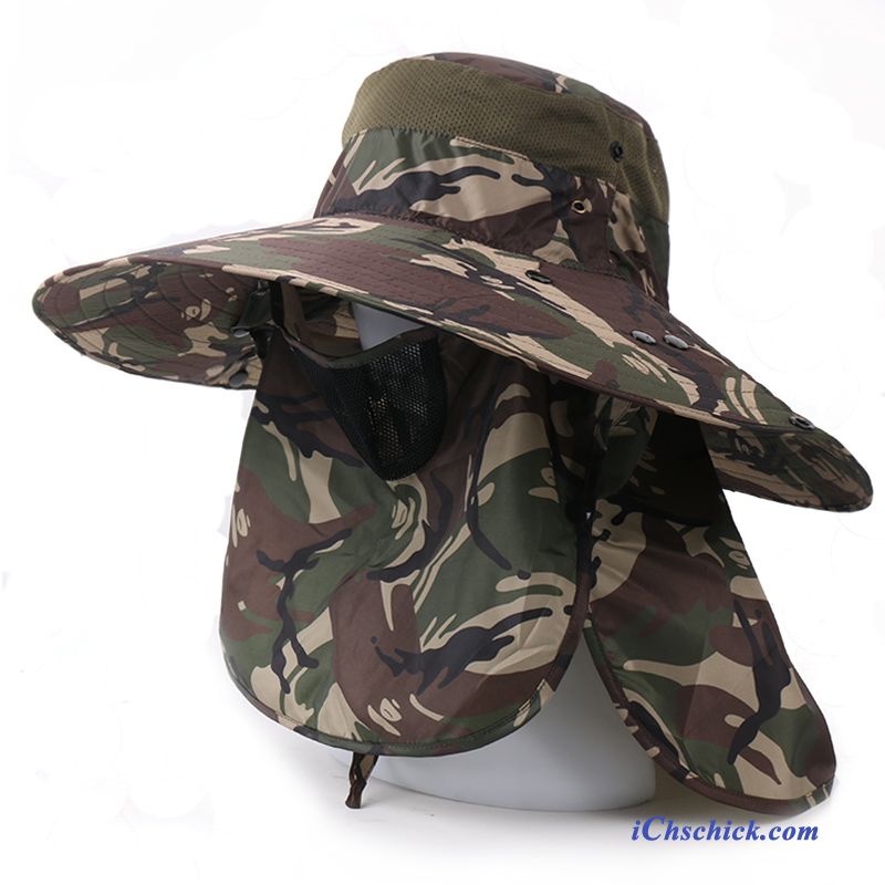 Herren Hüte / Caps Atmungsaktiv Sonnenhüte Sommer Sonnenschutz Outdoor Grau Sale