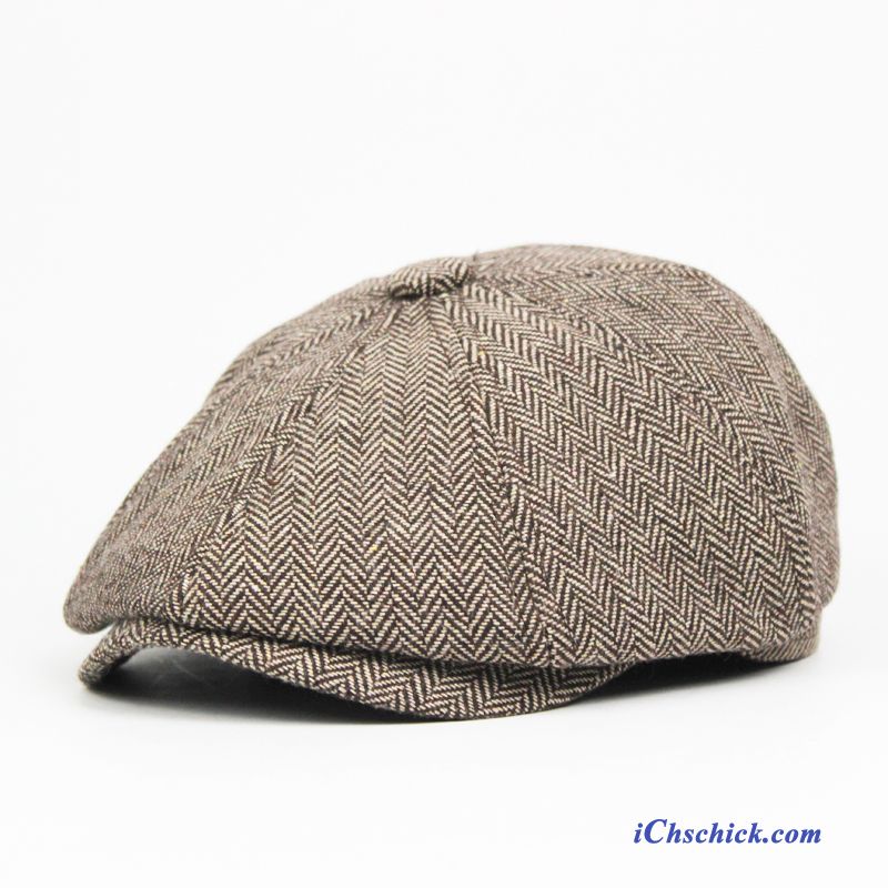 Herren Hüte / Caps Reisen Herbst Sternanis Kariertes Maler Khaki Kaufen