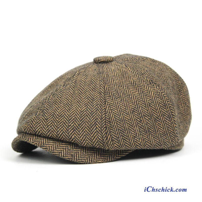 Herren Hüte / Caps Reisen Herbst Sternanis Kariertes Maler Khaki Kaufen