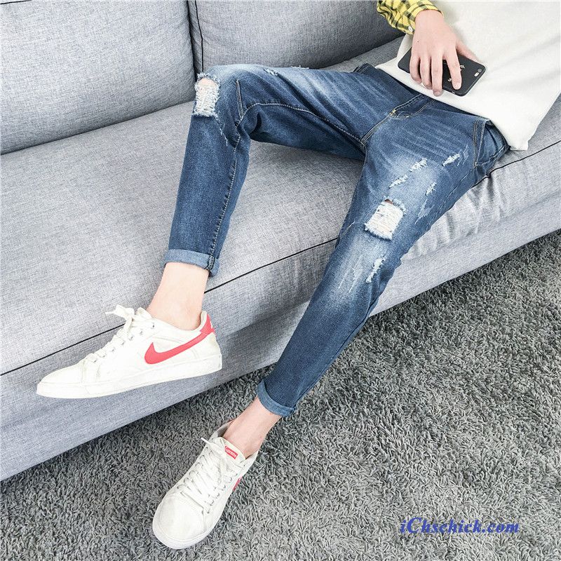 Herren Jeans Mit Dicken Ziermode, Jeans Straight Fit Herren Verkaufen