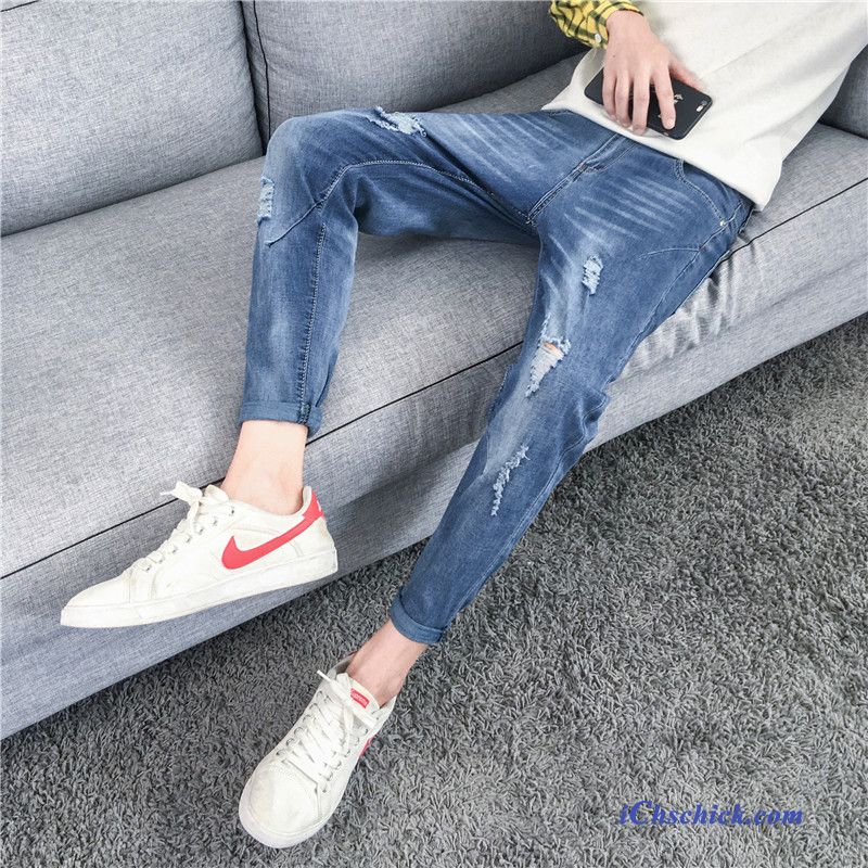 Herren Jeans Mit Dicken Ziermode, Jeans Straight Fit Herren Verkaufen