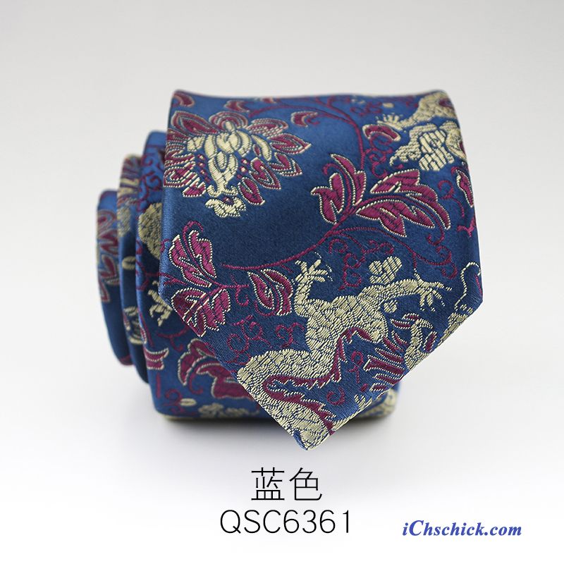 Herren Krawatte 7 Cm Student Beruf Anzug Formelle Kleidung Blau Rot Kaufen