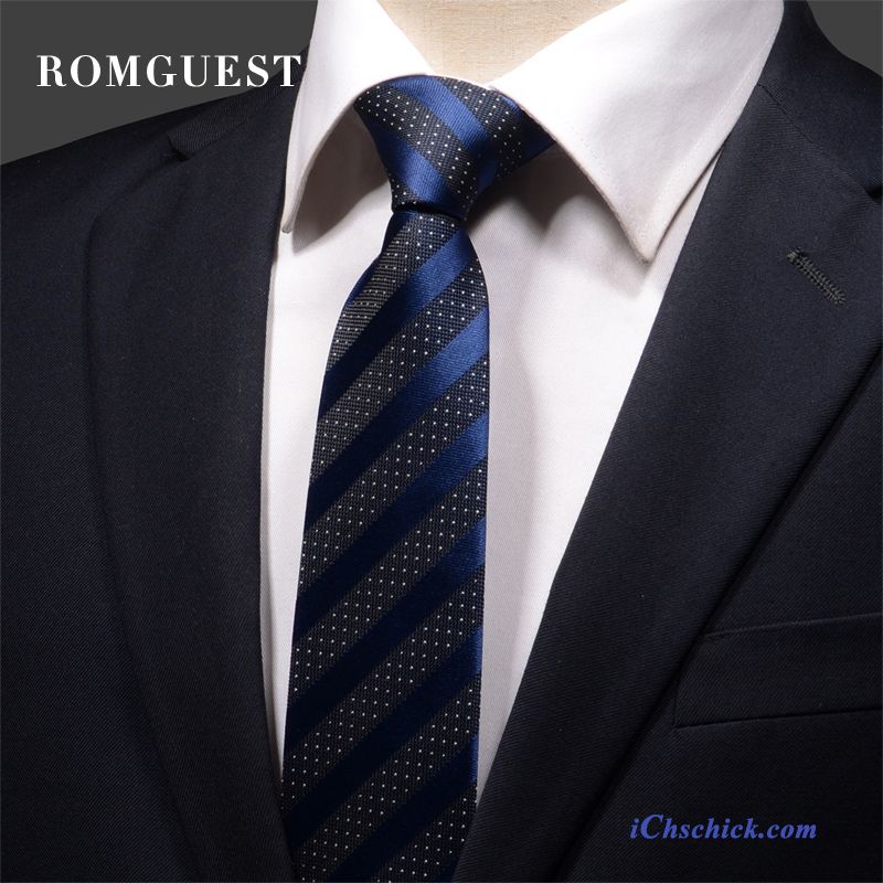 Herren Krawatte Beruf Business Trend Streifen Formelle Kleidung Bordeauxrot Blau Schwarz Rot Kaufen