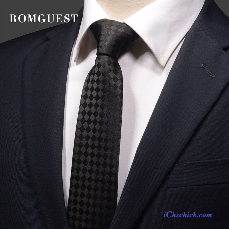 Herren Krawatte Beruf Business Trend Streifen Formelle Kleidung Bordeauxrot Blau Schwarz Rot Kaufen