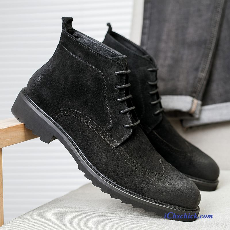 Herren Leder Schwarz, Winterschuhe Herren Leder Günstig