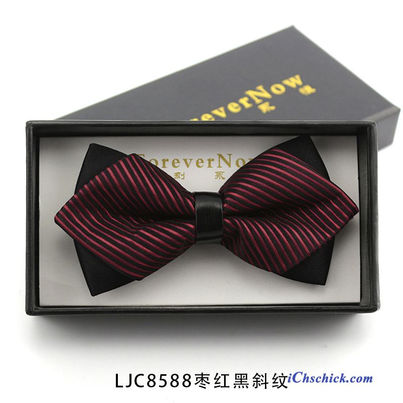 Herren Querbinder Fliege Bräutigam Bowknot Anzug Trauzeugen Mini Schwarz Rot Billige