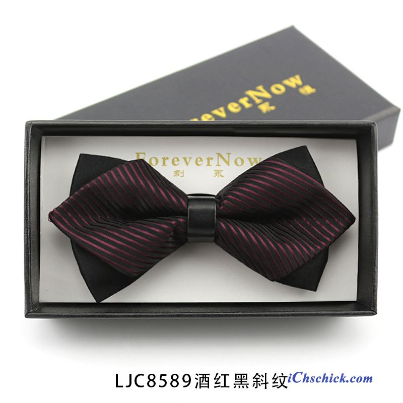 Herren Querbinder Fliege Bräutigam Bowknot Anzug Trauzeugen Mini Schwarz Rot Billige