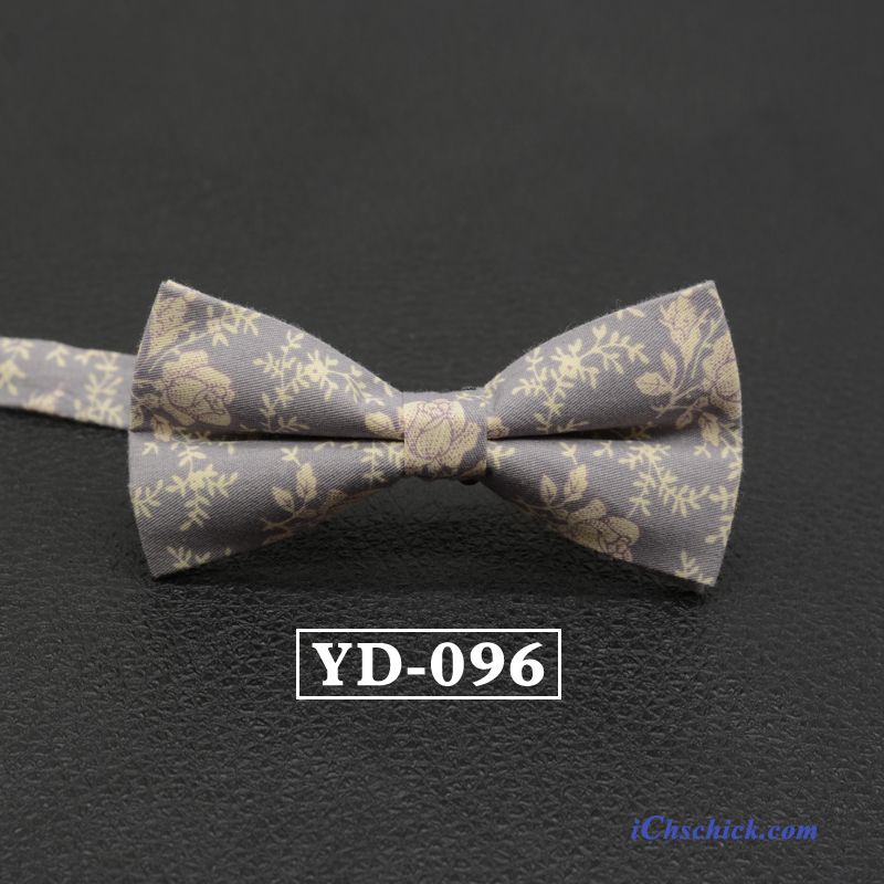 Herren Querbinder Fliege Formelle Kleidung Bowknot England Doppelter Rock Business Grau Angebote