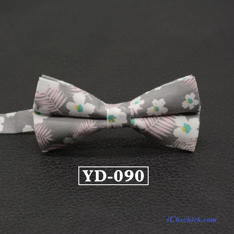 Herren Querbinder Fliege Formelle Kleidung Bowknot England Doppelter Rock Business Grau Angebote