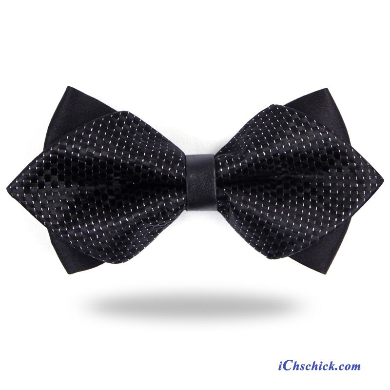 Herren Querbinder Fliege Formelle Kleidung Bräutigam Business Bowknot England Scharlachrot Farbe Schwarz Rot Angebote