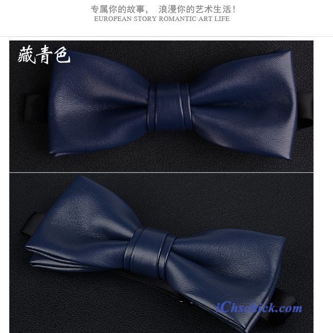 Herren Querbinder Fliege Gastgeber Luxus Trend Bowknot Bräutigam Marineblau Sale