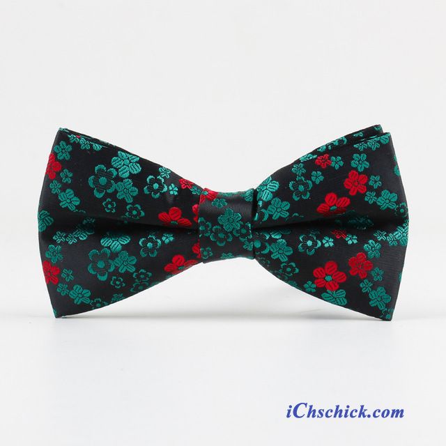 Herren Querbinder Fliege Kleid Bowknot Formelle Kleidung Seide Blumen Schwarz Billige