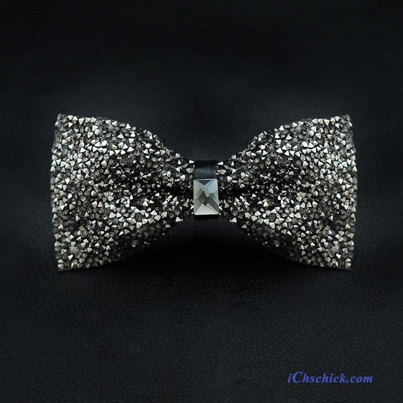 Herren Querbinder Fliege Strass Bowknot Persönlichkeit Mode Formelle Kleidung Gold Verkaufen