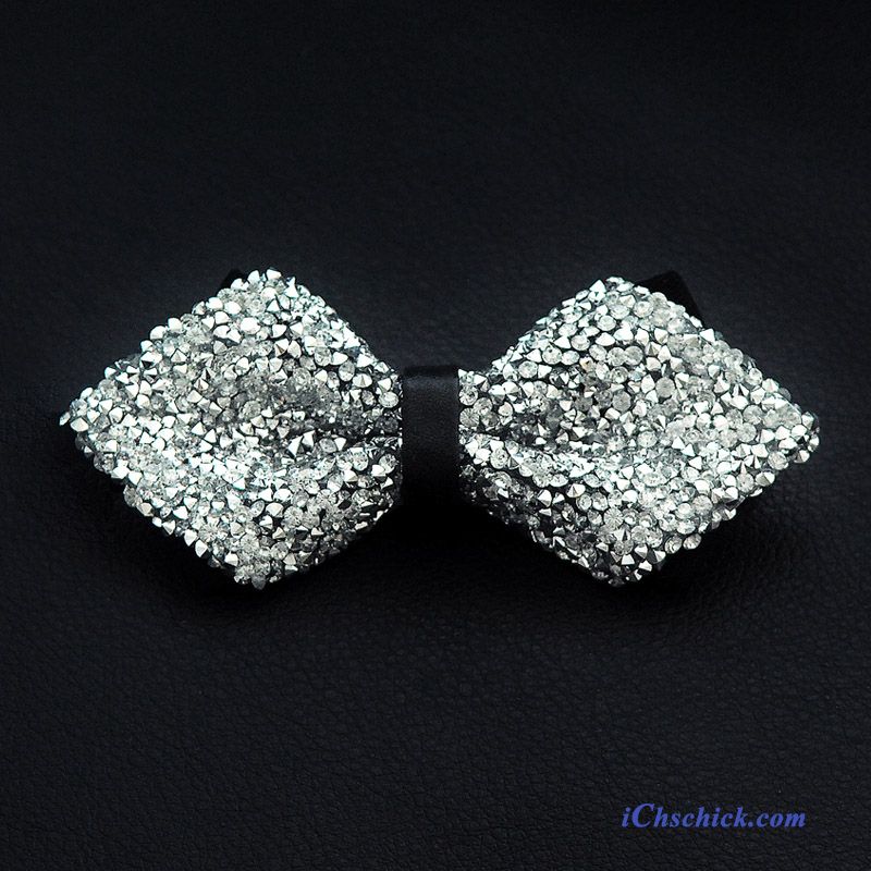 Herren Querbinder Fliege Strass Bowknot Persönlichkeit Mode Formelle Kleidung Gold Verkaufen