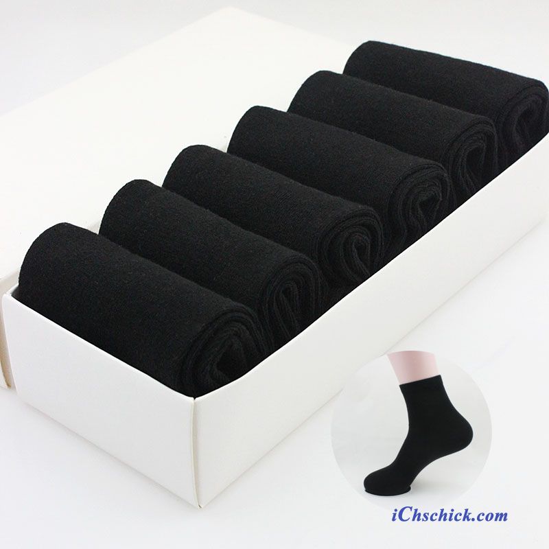 Herren Socken Baumwolle 100% Baumwolle Baumwollsocken Sommer Deodorant Weiß Grau Billige