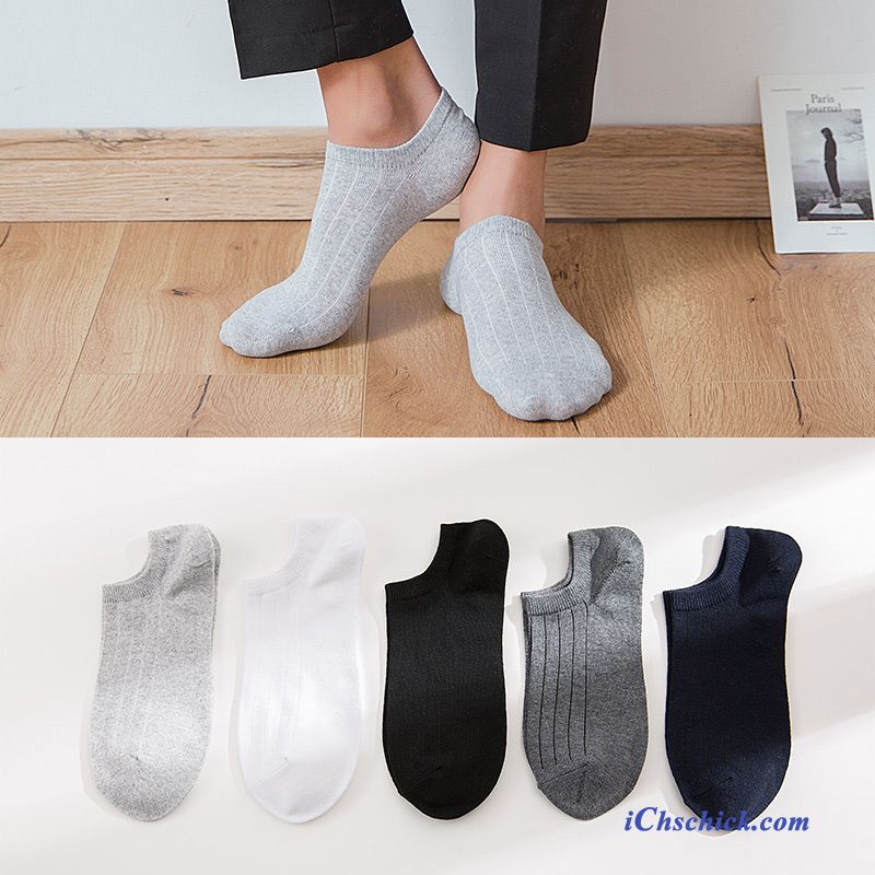 Herren Socken Baumwollsocken Winter Mid Business Kurz Weiß Discount