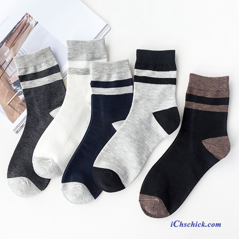 Herren Socken Deodorant Retro Sport Winter Mid Günstig