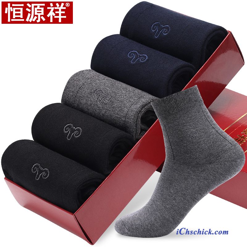 Herren Socken Deodorant Schweiß Sommer Kurz Knöchelsocken Schwarz Hell Verkaufen