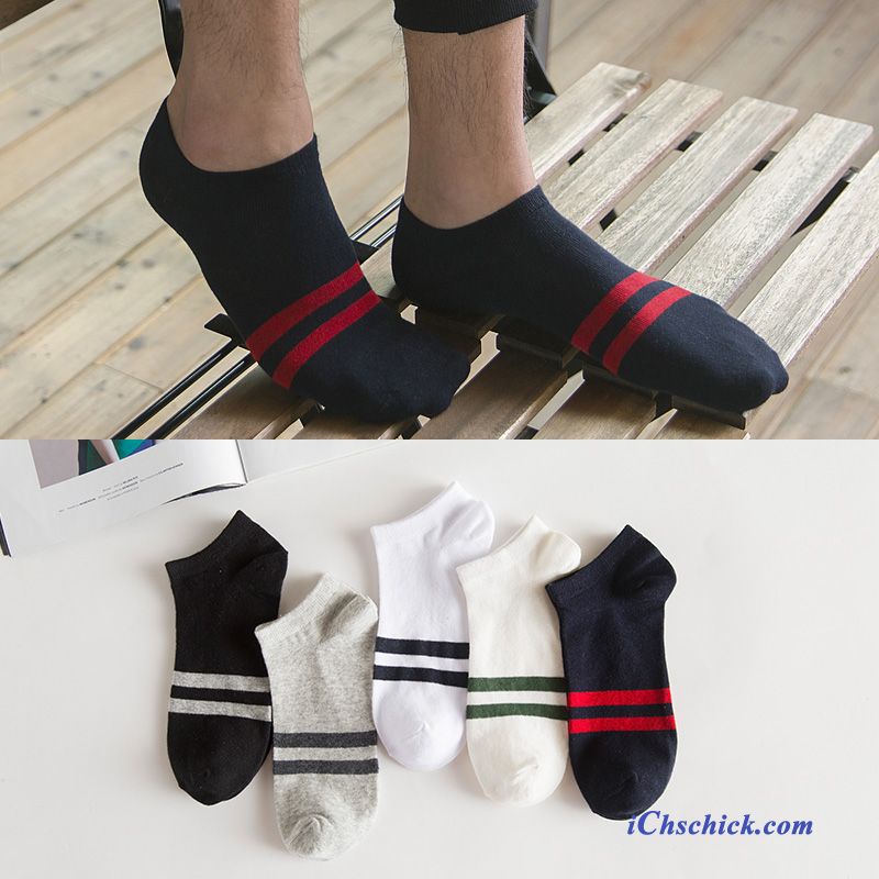 Herren Socken Dünne Knöchelsocken Sport Unsichtbar Deodorant Blau Hell Billige