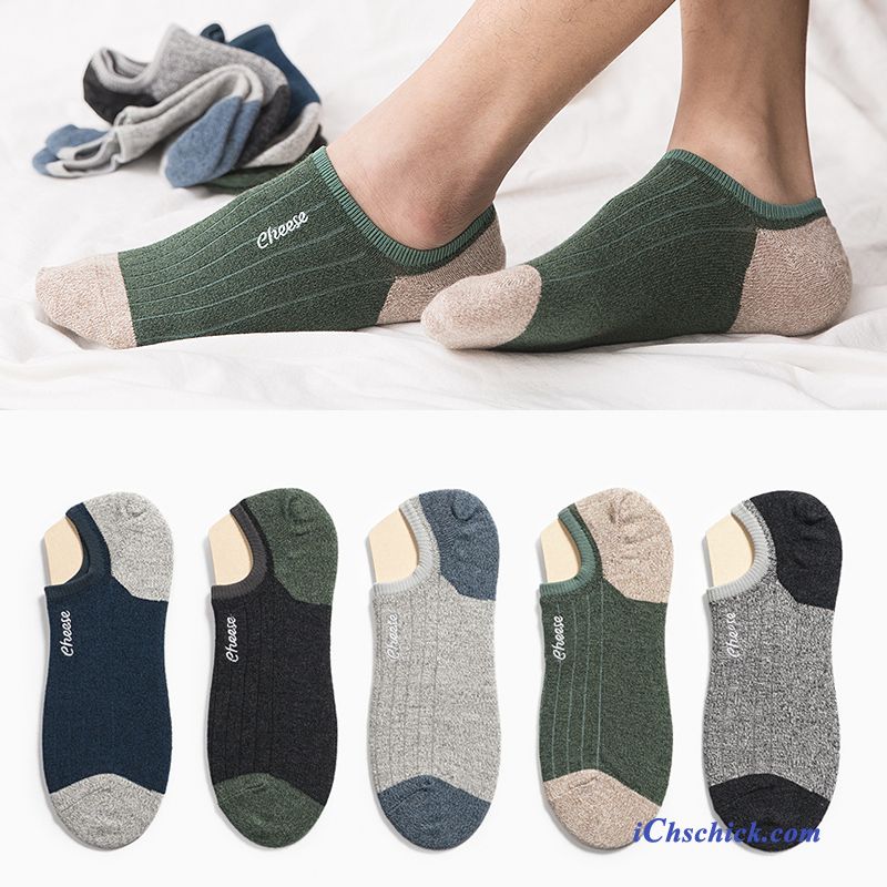 Herren Socken Sommer Sport Dünne Trend Swag Gelb Hell Günstig