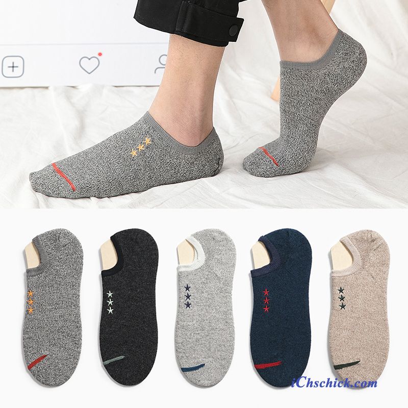 Herren Socken Sommer Sport Dünne Trend Swag Gelb Hell Günstig