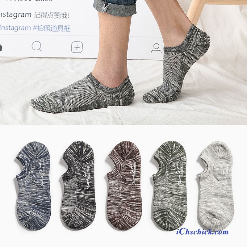 Herren Socken Sommer Sport Dünne Trend Swag Gelb Hell Günstig