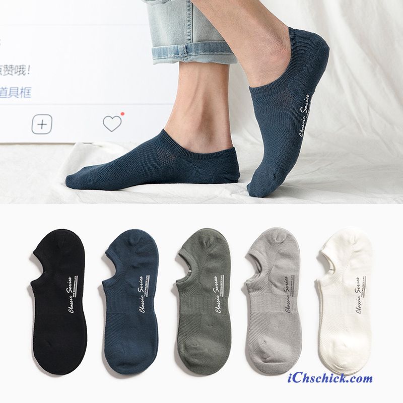 Herren Socken Sommer Sport Dünne Trend Swag Gelb Hell Günstig