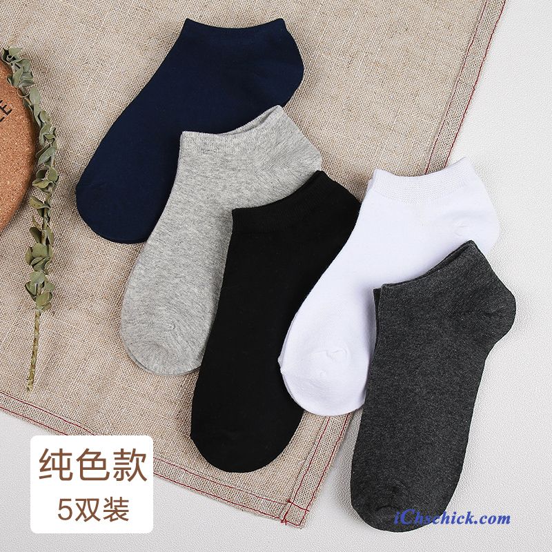 Herren Socken Sport Low Vier Jahreszeiten Kurz Baumwollsocken Hell Kaufen