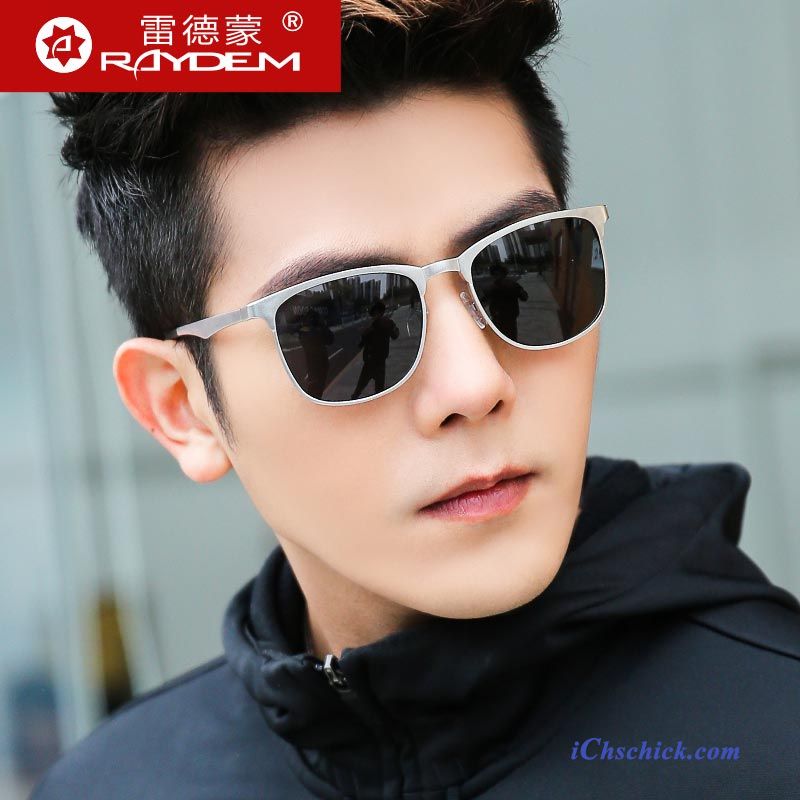 Herren Sonnenbrille Fahren 2019 Polarisator Trend Sonnenbrillen Schwarz Billig