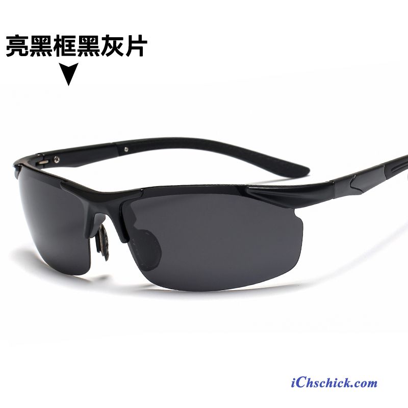 Herren Sonnenbrille Fahren Angeln Polarisator Sonnenbrillen Neu Schwarz Günstig