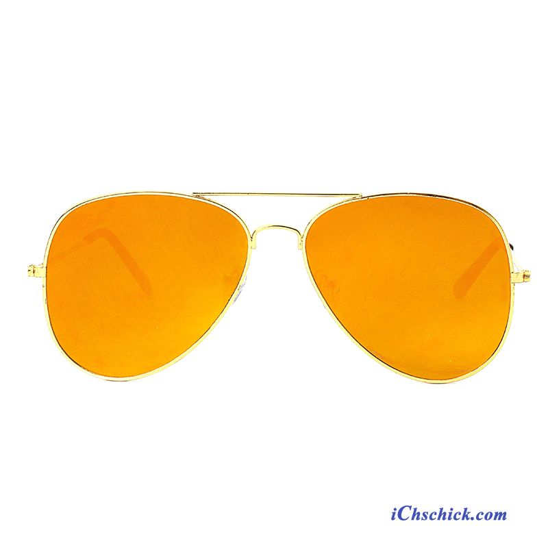 Herren Sonnenbrille Fahren Farbe Kröte Reflektierte Persönlichkeit Grau Gold Kaufen