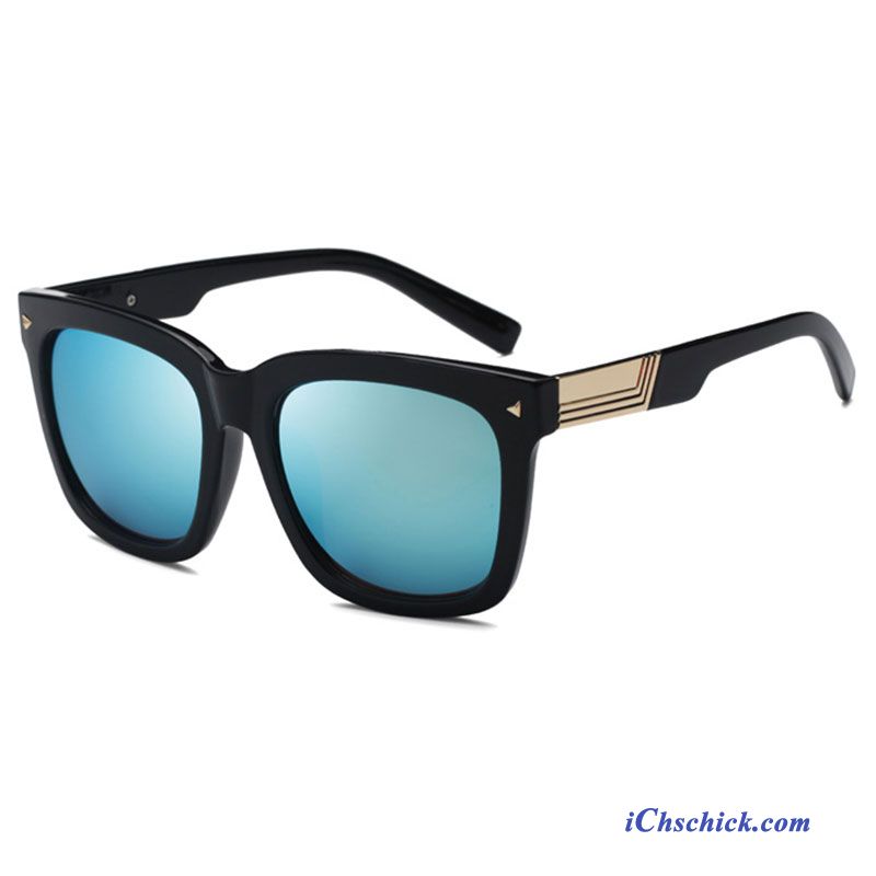 Herren Sonnenbrille Fahren Retro Groß Trend Sonnenbrillen Schwarz Günstige