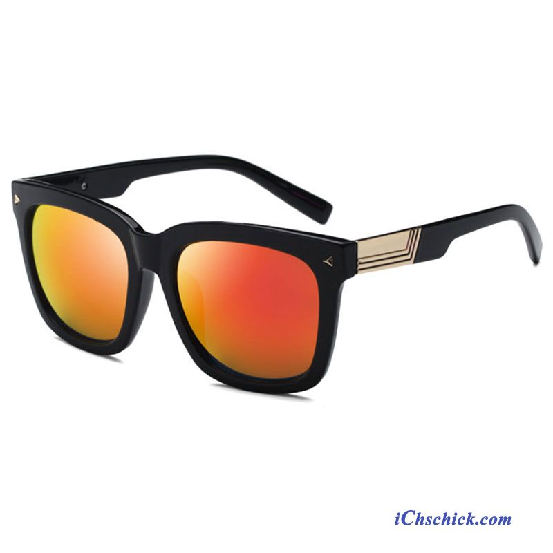 Herren Sonnenbrille Fahren Retro Groß Trend Sonnenbrillen Schwarz Günstige