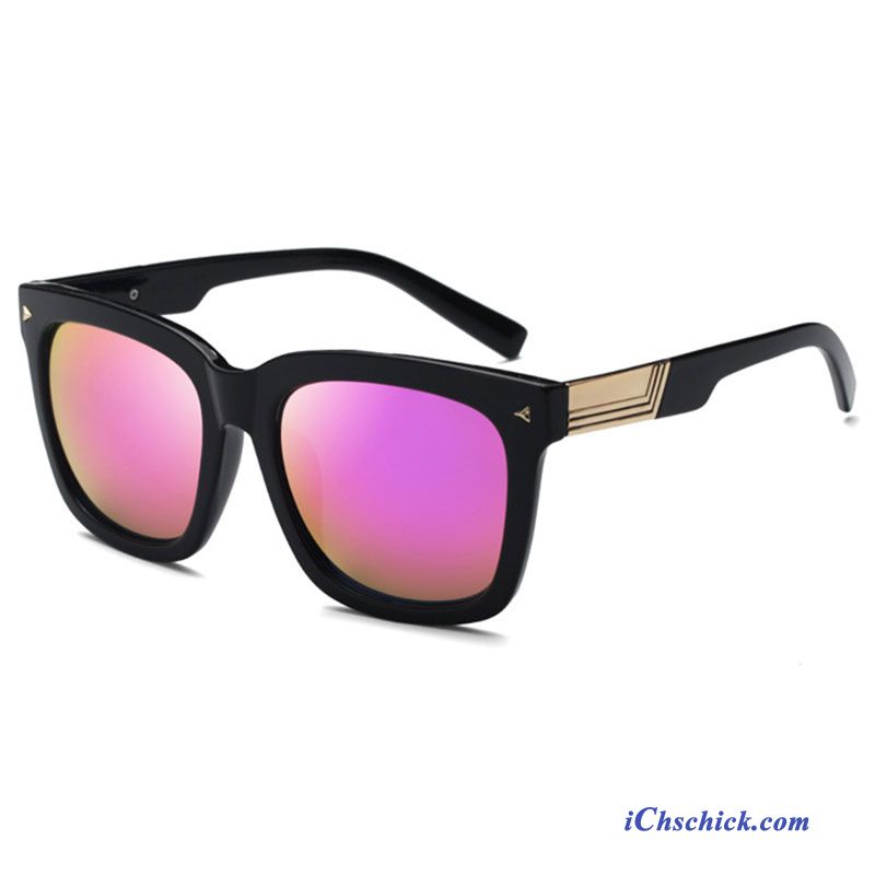 Herren Sonnenbrille Fahren Retro Groß Trend Sonnenbrillen Schwarz Günstige