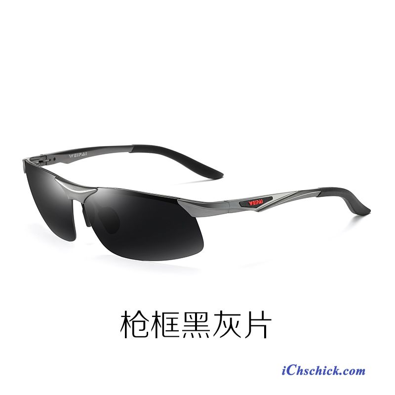 Herren Sonnenbrille Polarisator Fahren Sonnenbrillen Neu Aluminium Magnesium Schwarz Online