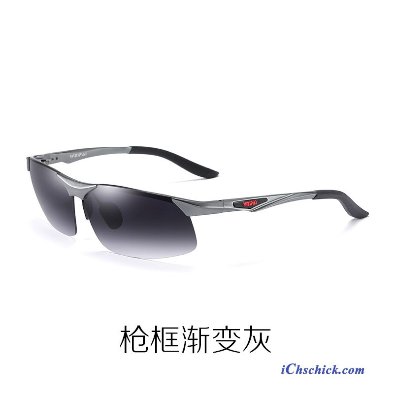 Herren Sonnenbrille Polarisator Fahren Sonnenbrillen Neu Aluminium Magnesium Schwarz Online