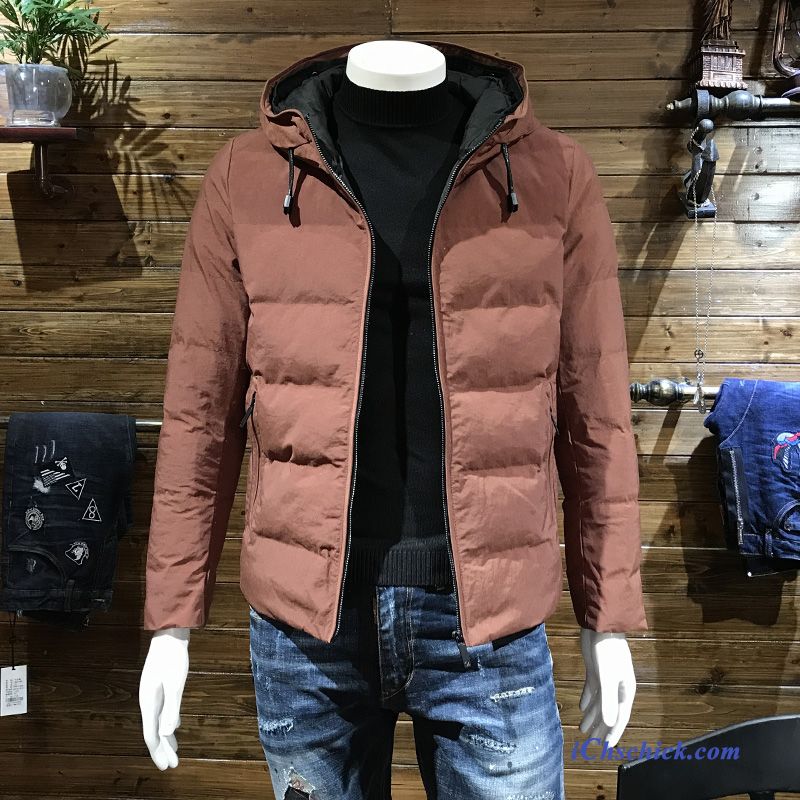 Herren Steppjacke Rot Blond, Herren Winterjacken Reduziert Günstig