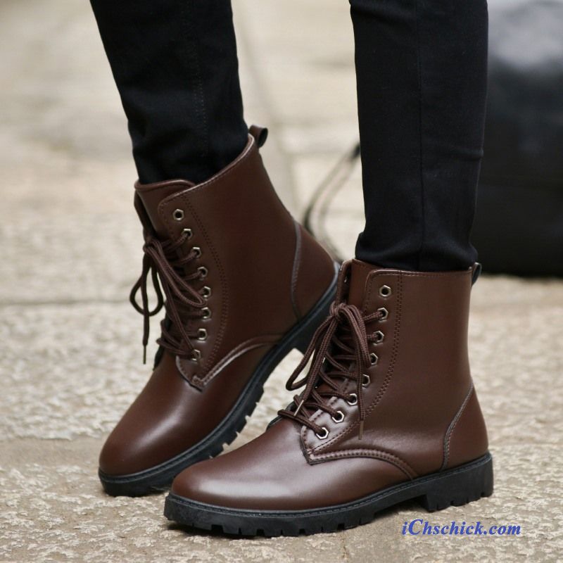 Herren Stiefeletten Leder, Schnürschuhe Herren Schwarz Kaufen