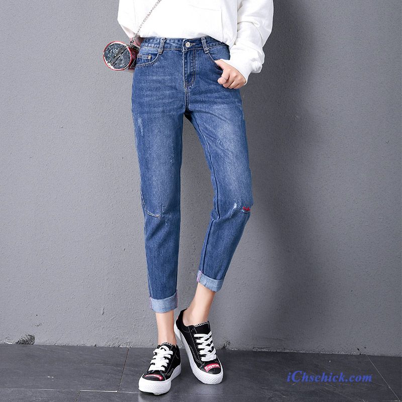 High Waist Jeans Blau Blond, Schwarze Jeans Kaufen Günstig