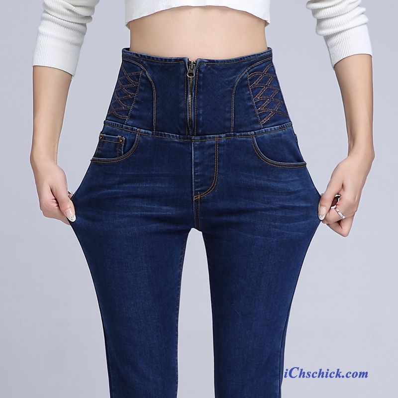 Hochgeschnittene Jeans Damen, Jeans Hohe Leibhöhe Damen Günstig