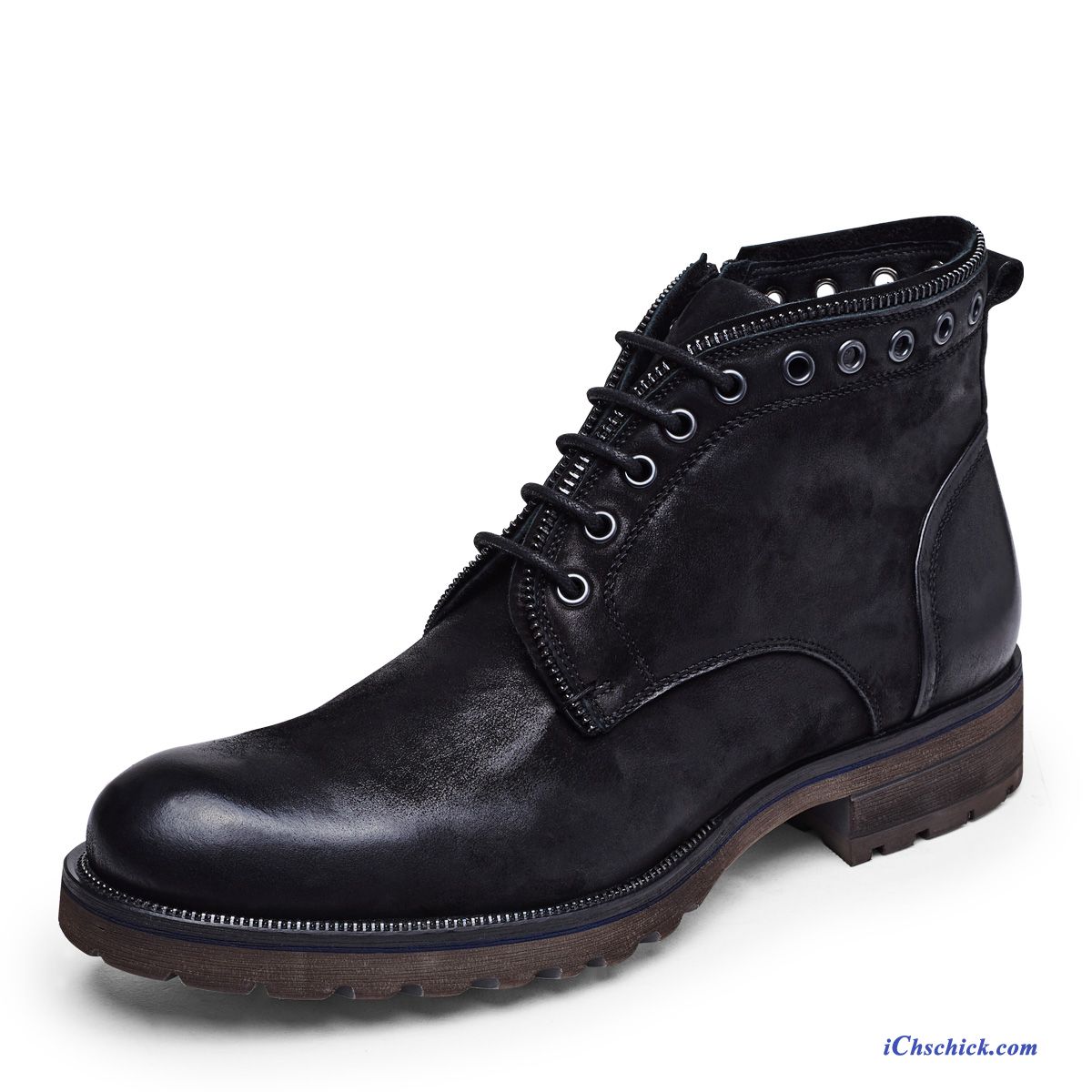 Hohe Schnürstiefel Herren, Schwarze Boots Männer Günstig