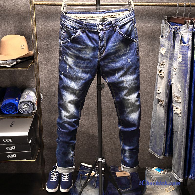 Hose Mit Rissen Herren, Herren Jeans Skinny Billig