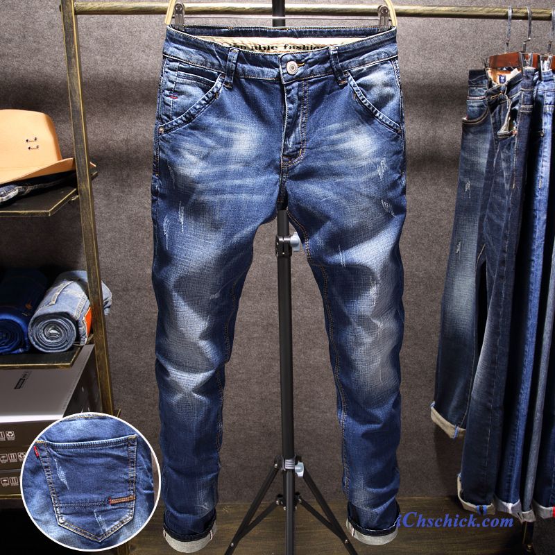 Hose Mit Rissen Herren, Herren Jeans Skinny Billig