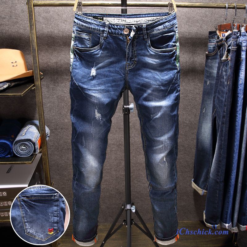 Hose Mit Rissen Herren, Herren Jeans Skinny Billig