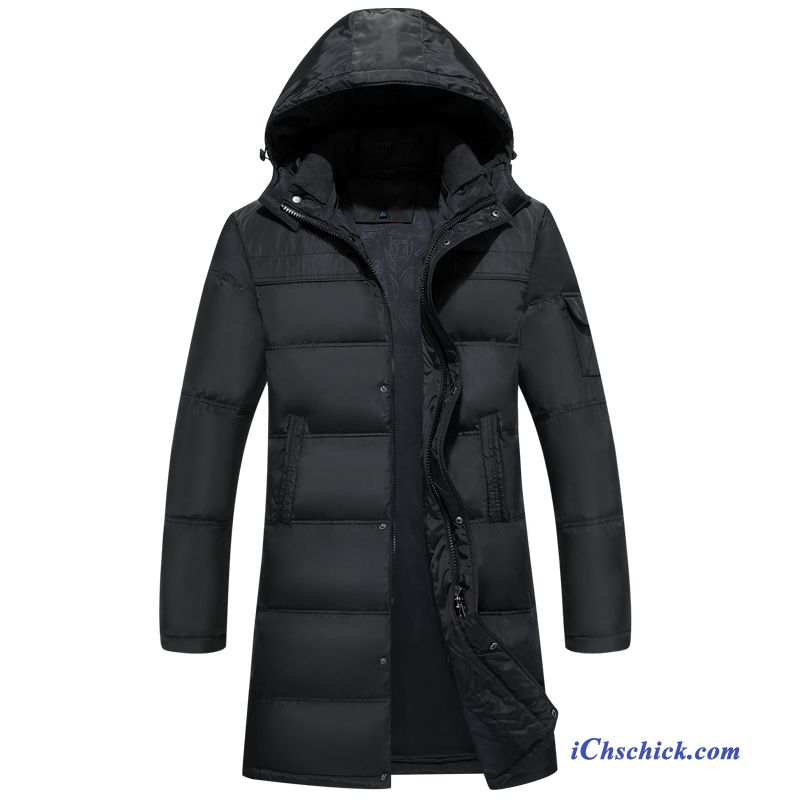 Jacke Schwarz Herren Rosarot, Daunenjacke Herren Mit Fellkapuze