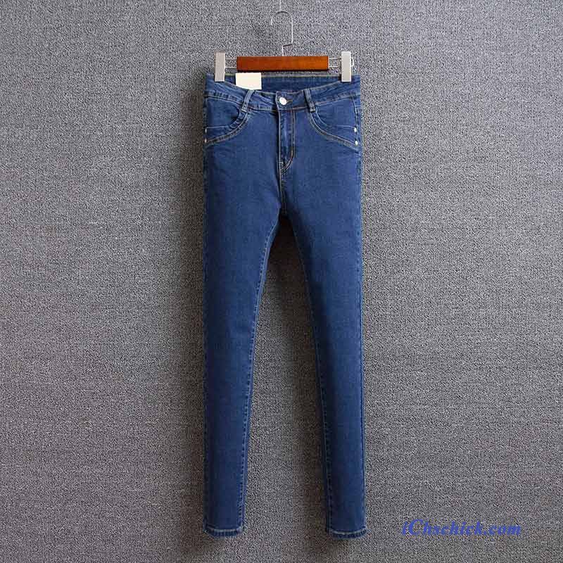 Jeans Dark Blue Damen Dunkel, Slim Jeans Damen Verkaufen