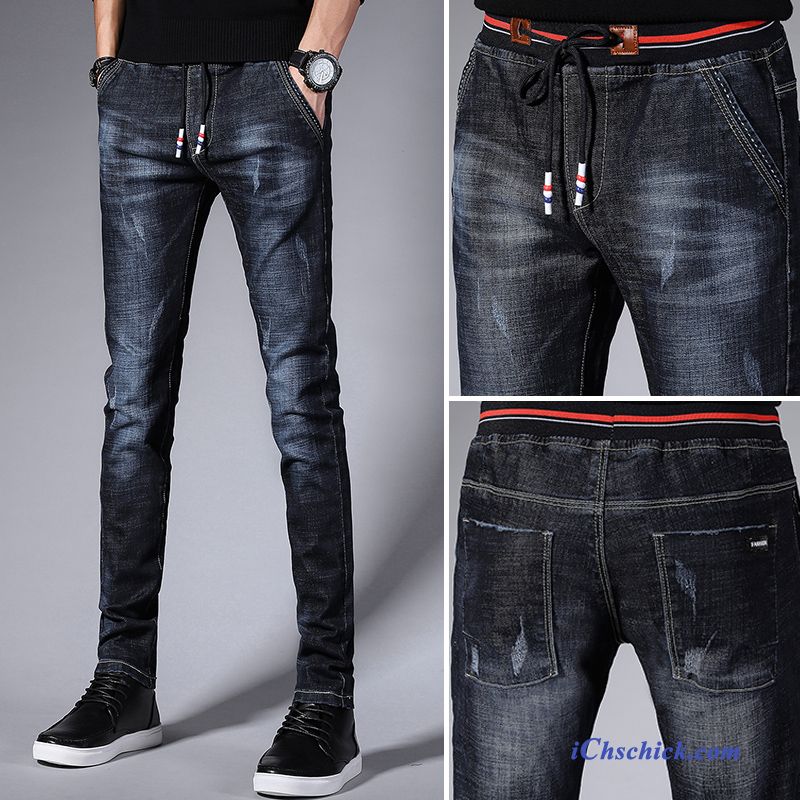 Jeans Herren Braun Schwarz, Herren Jeans Loose Fit